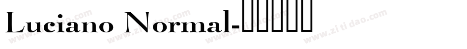 Luciano Normal字体转换